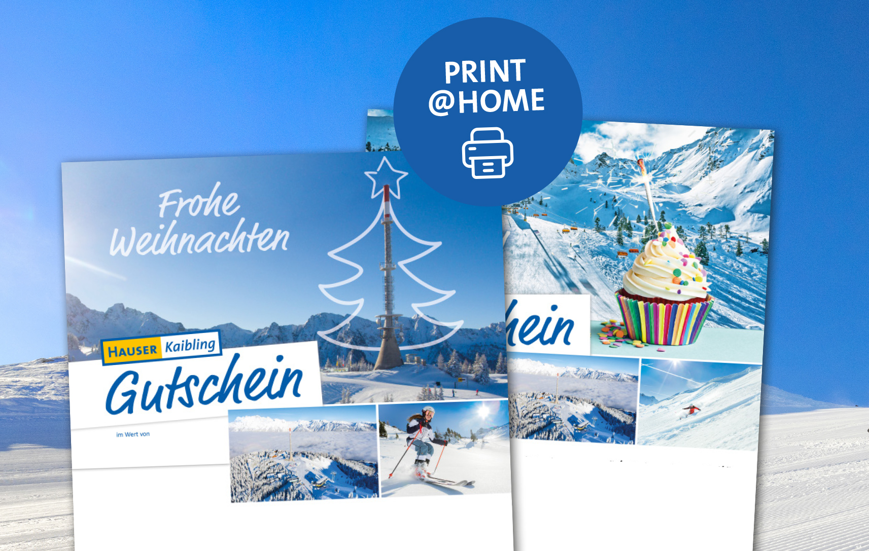 Wert- & Erlebnisgutscheine mit Print@Home