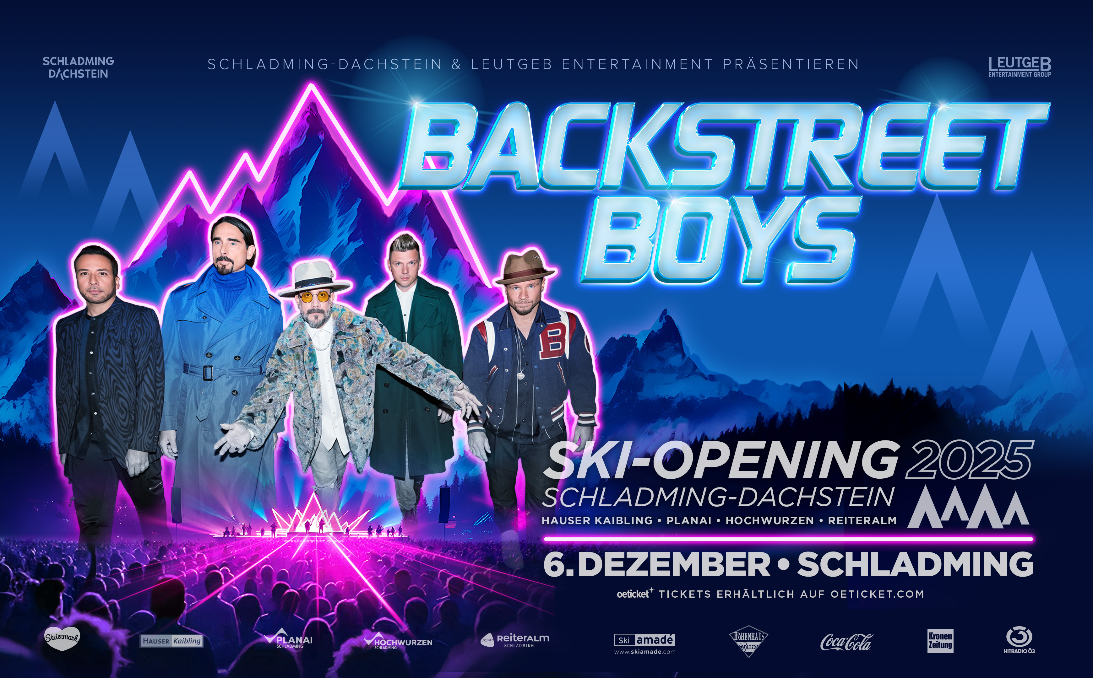 4-Berge-SKI OPENING mit den Backstreet Boys