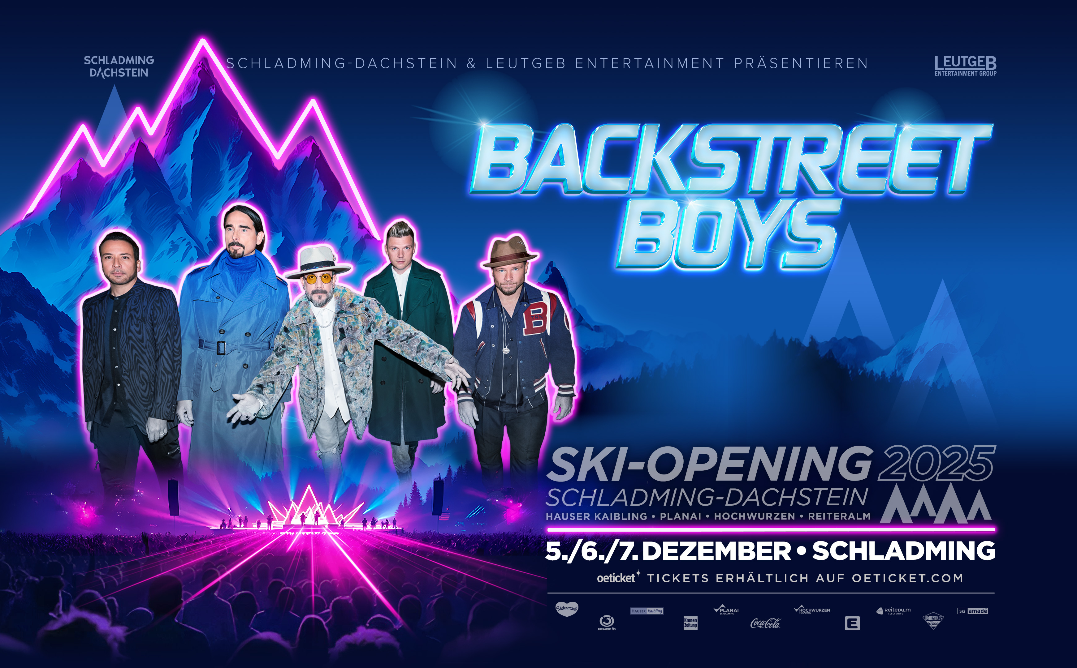4-Berge-SKI OPENING mit den Backstreet Boys