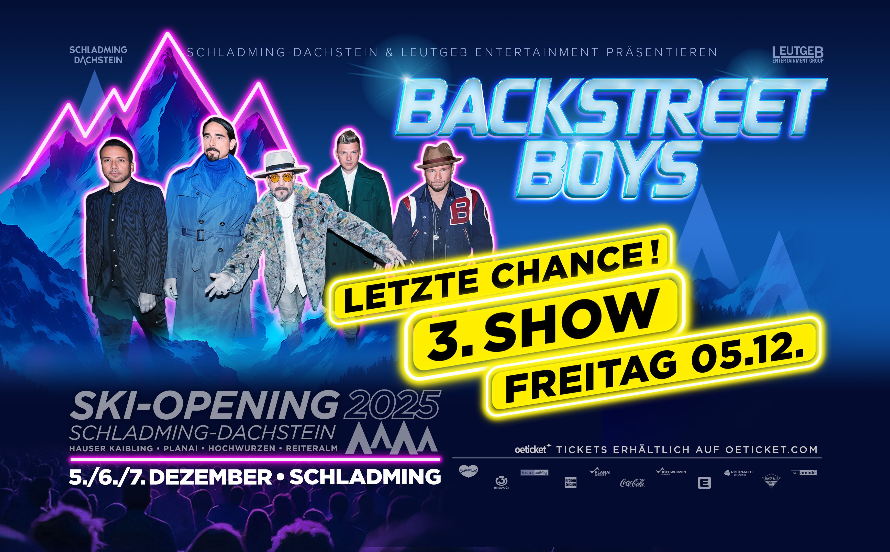 4-Berge-SKI OPENING mit den Backstreet Boys