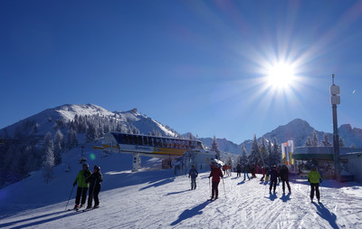 Broad ski runs and snow-covered mountains!